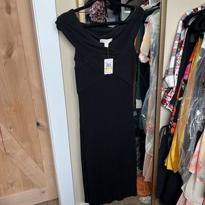 Black Michael Kors body con dress